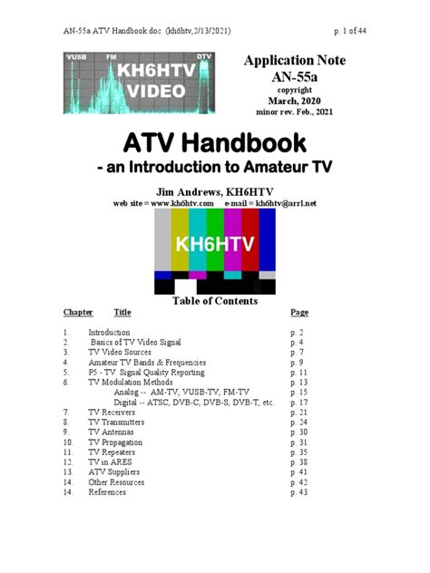 amateur t v|Introduction to ATV .